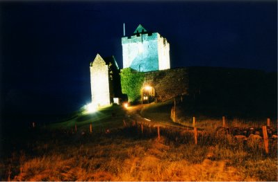 Dungaire Castle by Night