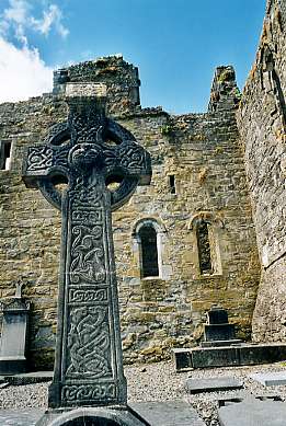 Celtic Cross at Cong Abbey