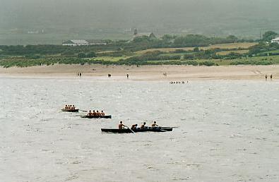 Boat race at Ventry Bay